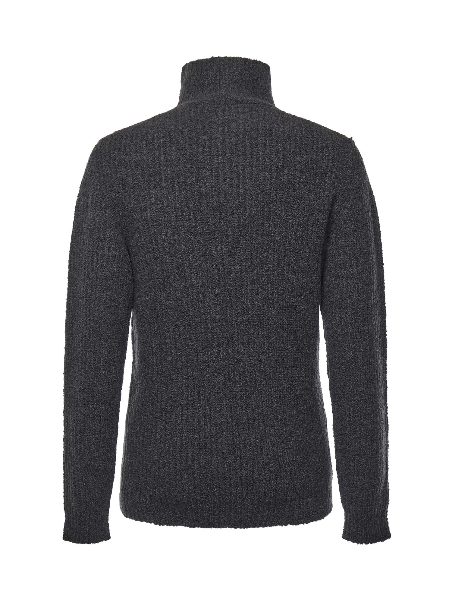 Dolce & Gabbana High-neck Zip-up Sweater In Black