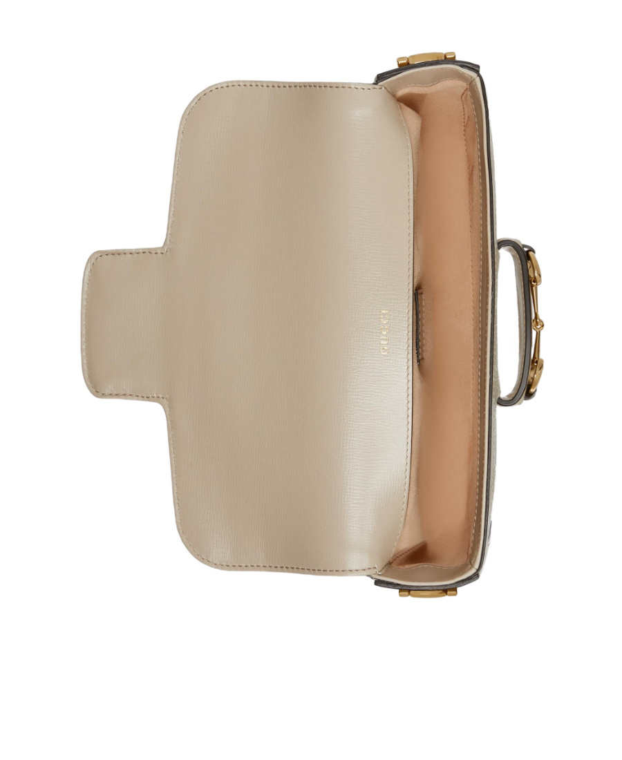 Gucci 1955 Horsebit Shoulder Bag In Nude