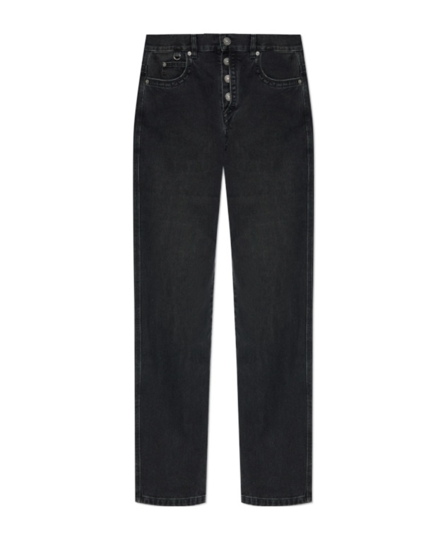 Isabel Marant Belt Loop Denim Trousers In Black