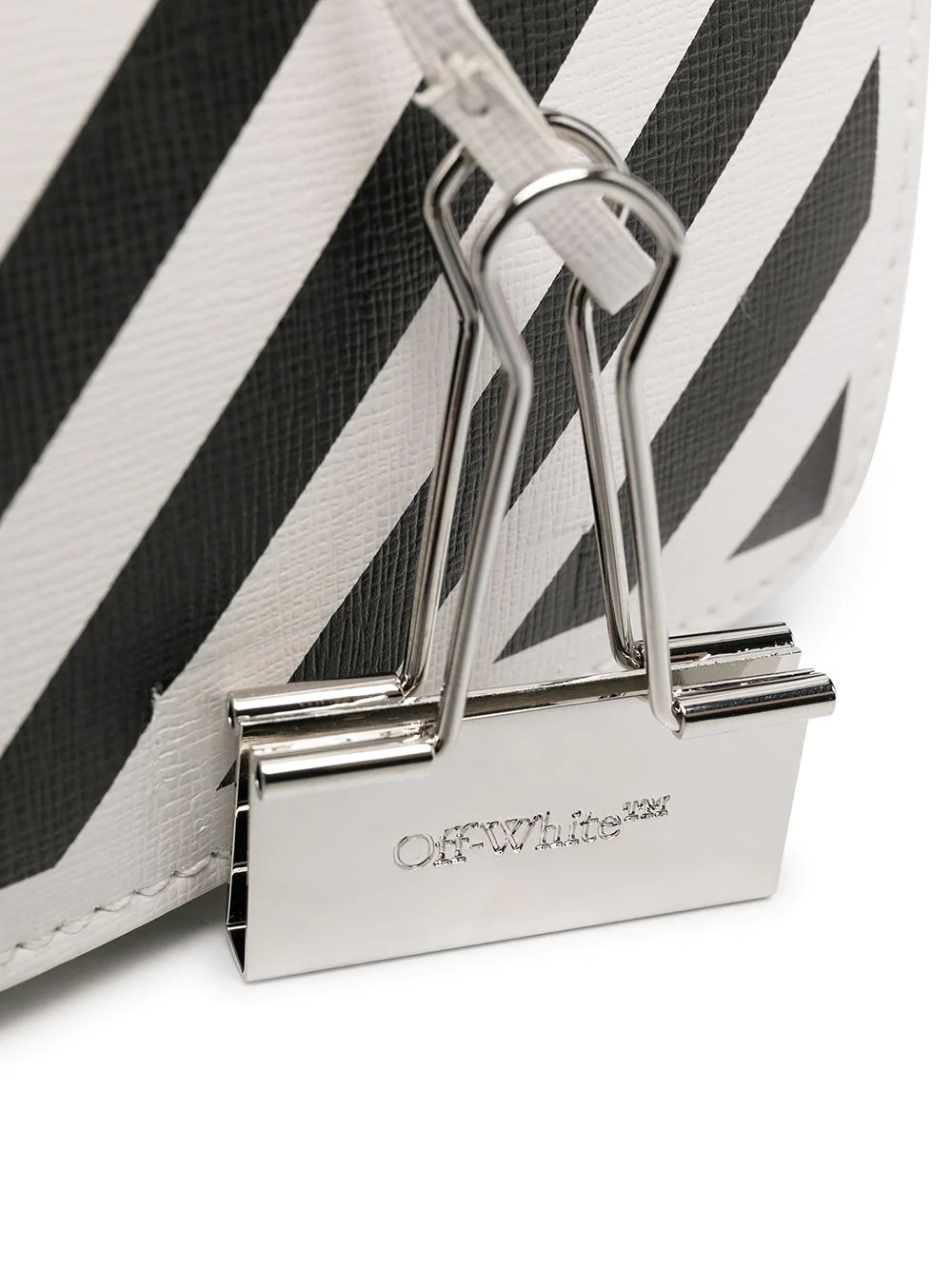 Off-white Diagonal Baby Flap Bag In White