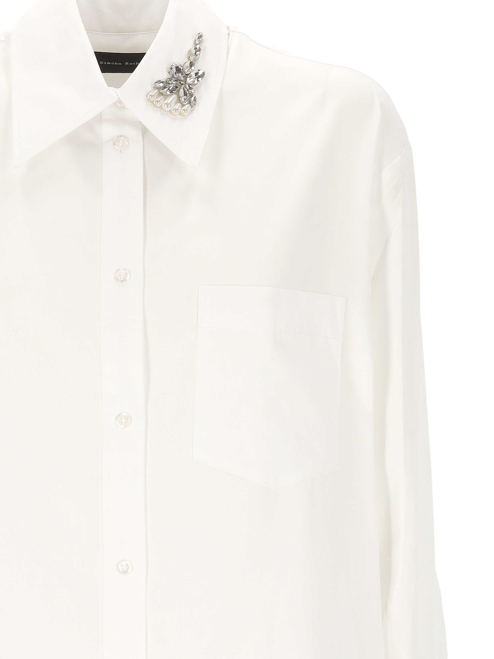 Simone Rocha Crystal-embellished Long Shirt