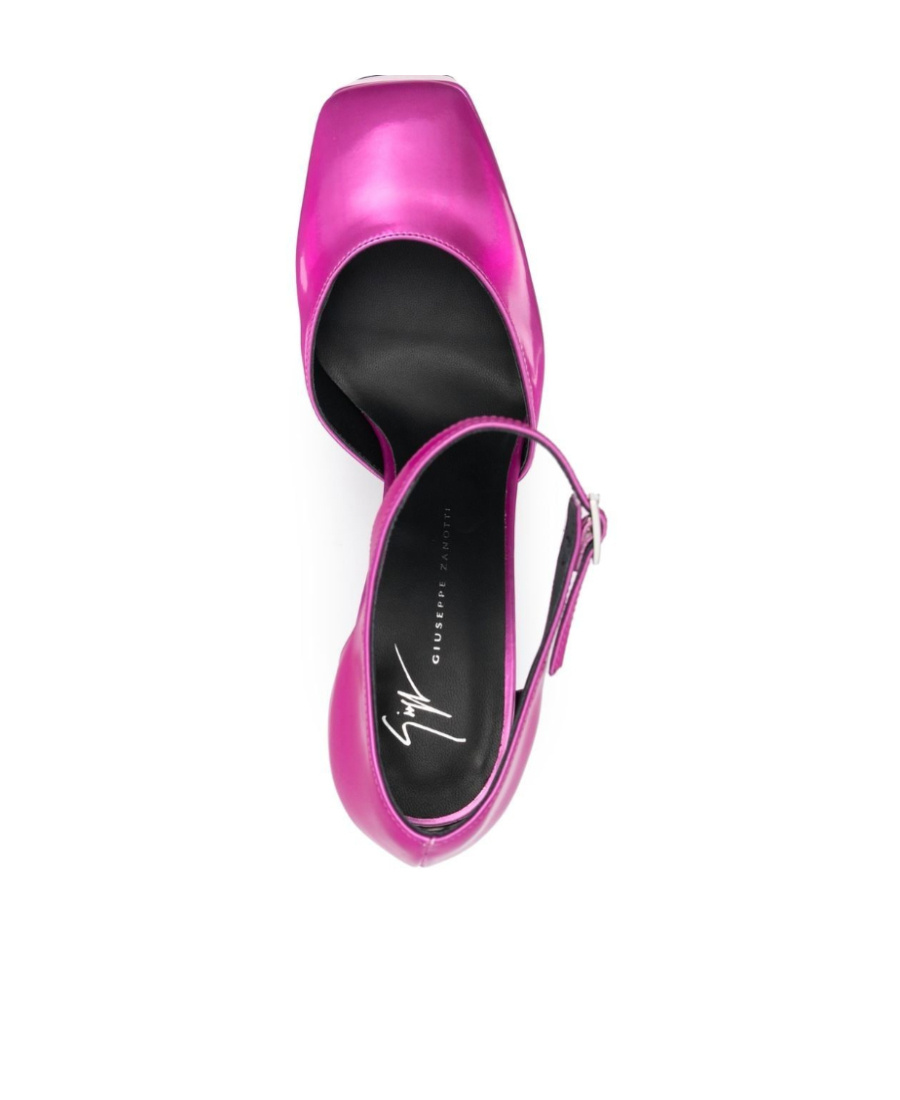Giuseppe Zanotti High Heels With Square Head And Thick Soles In Pink