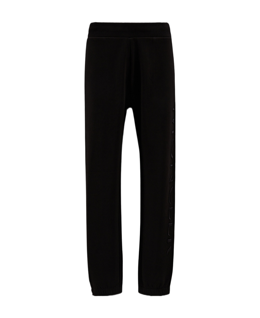 Moncler Logo-embroidered Track Pants In Black