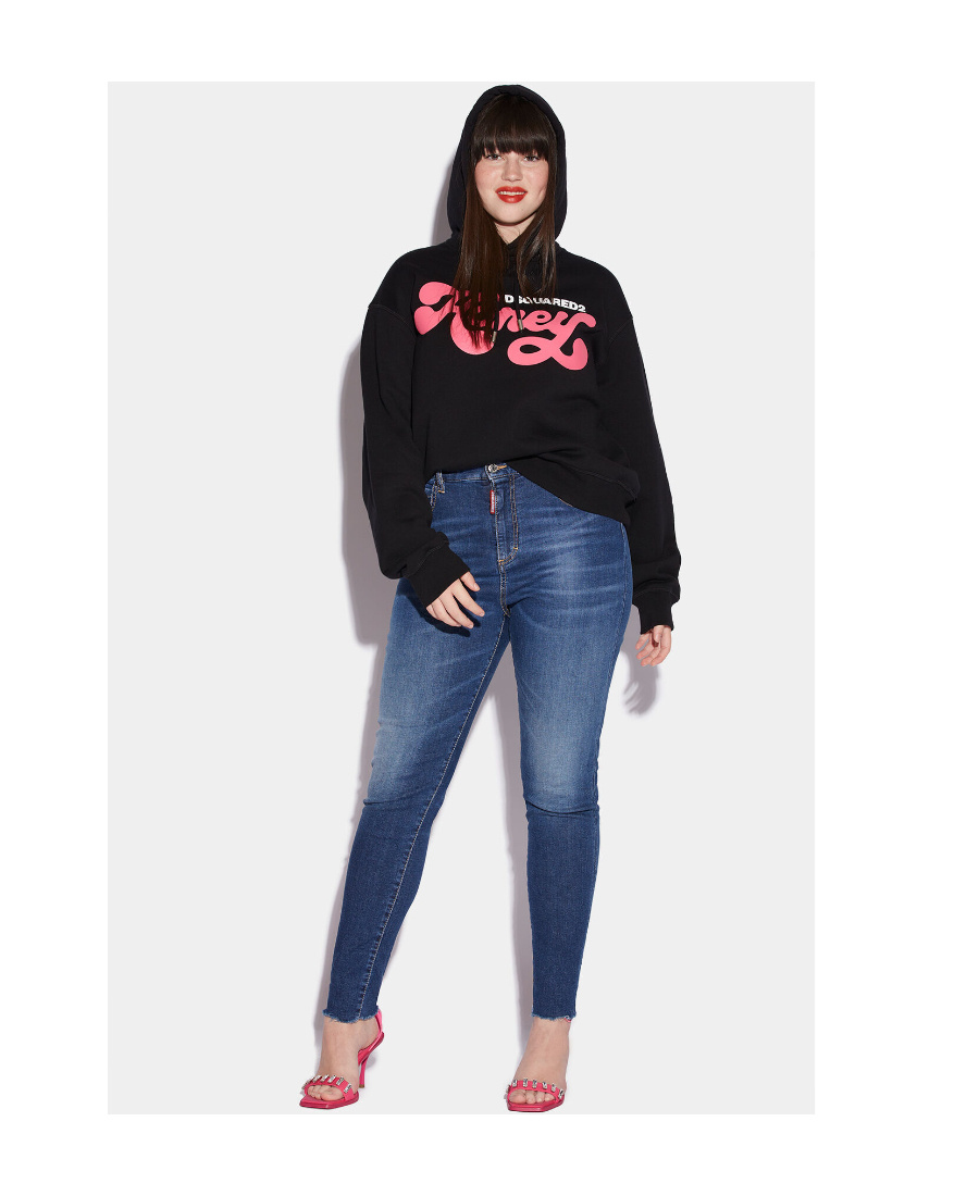 Dsquared2 Cropped Skinny Jeans In Blue