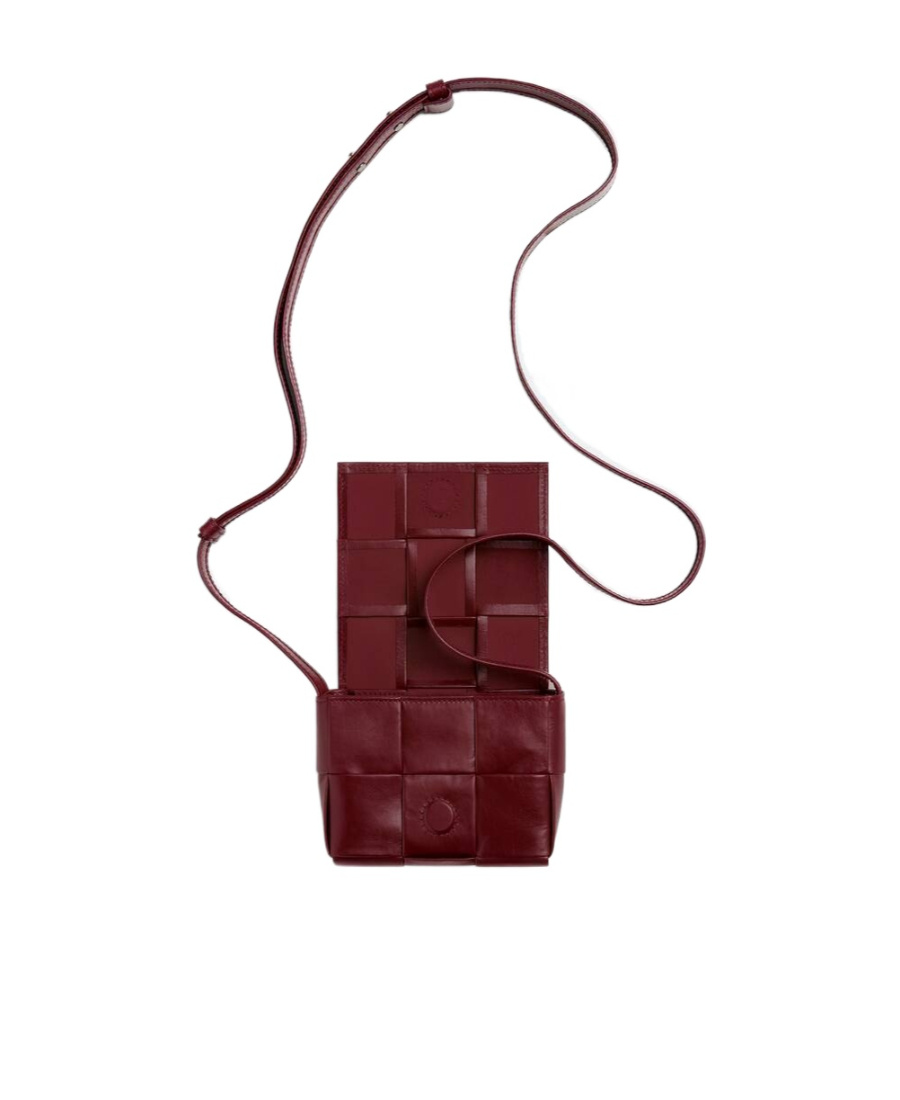 Bottega Veneta Mini Cassette Crossbody Bag In Brown