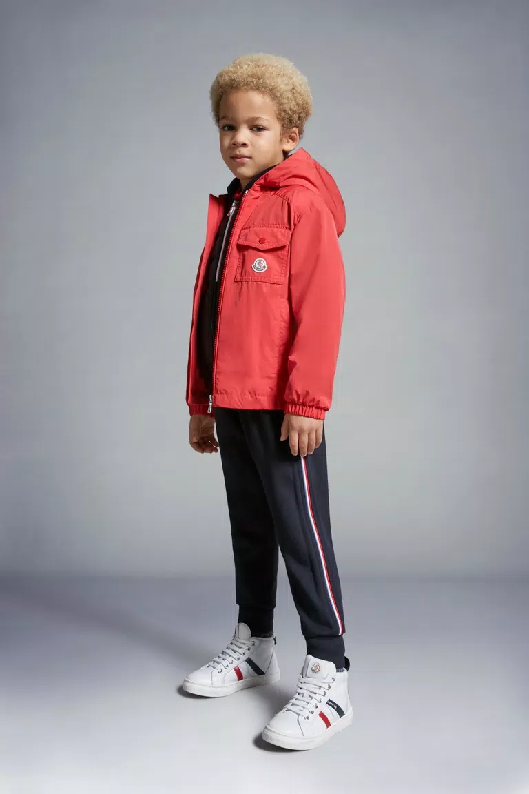 Moncler Striped Cotton Track Pants In Black
