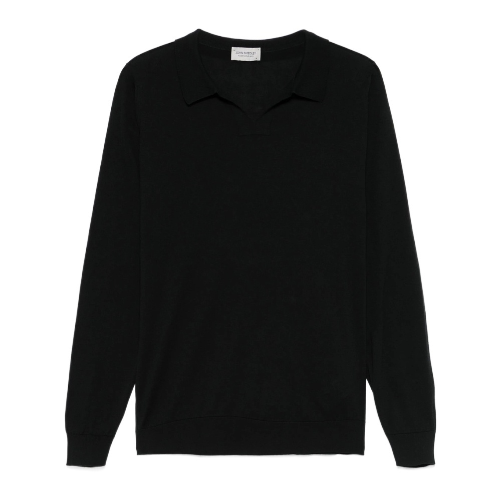 John Smedley Ayres Polo Shirt In Black