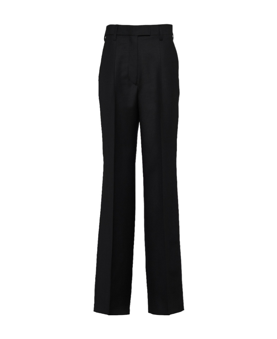 Shop Prada Kid Mohair Pants In Black
