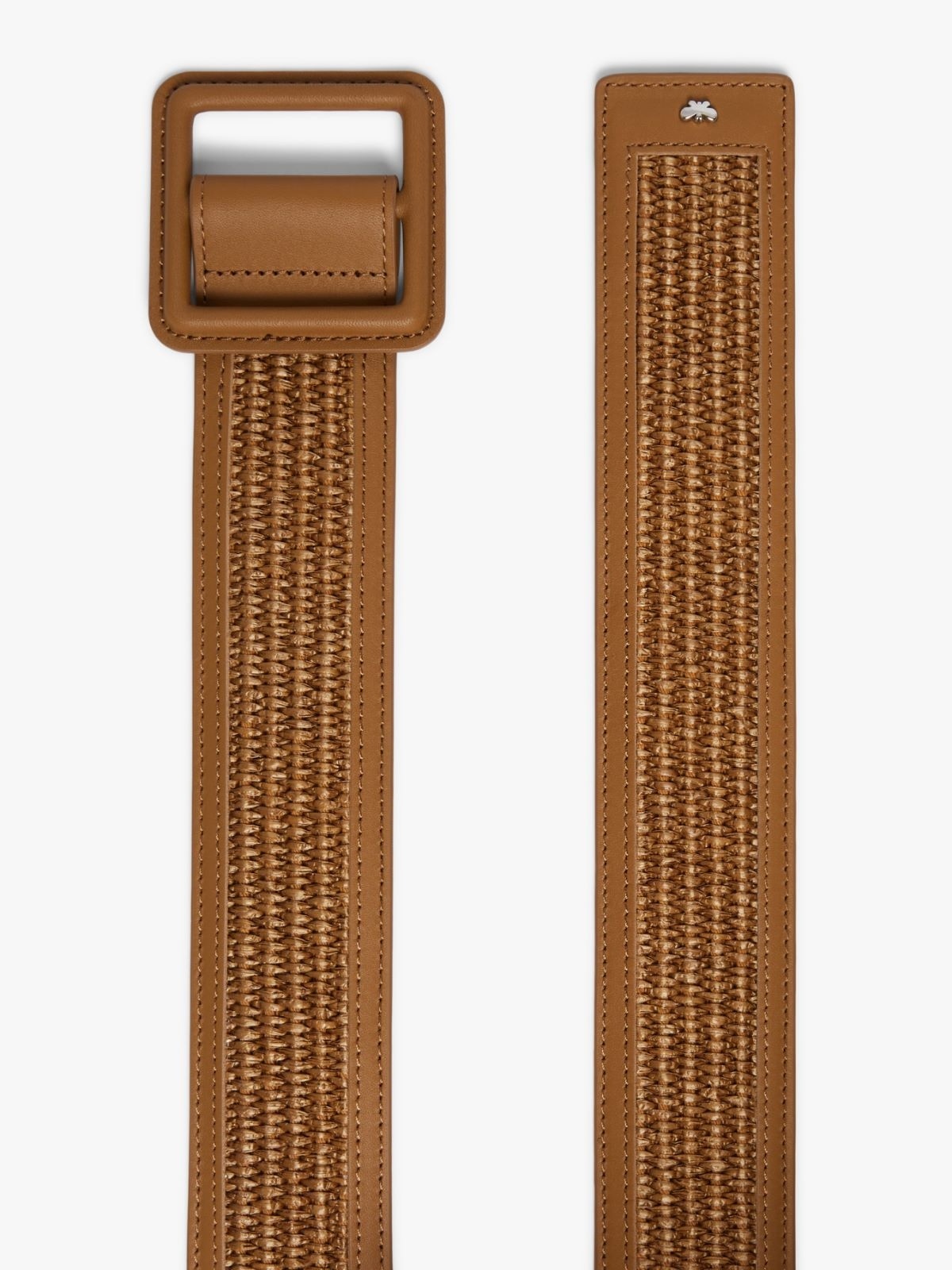 Weekend Max Mara Raffia-look Belt In Brown