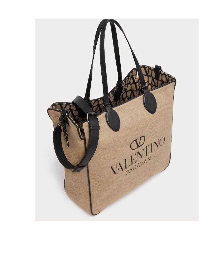 Valentino Garavani Toile Iconographe Reversible Tote Bag Men In Nude