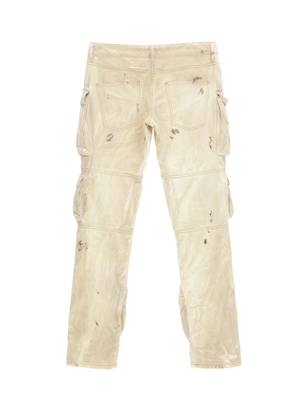 Attico Essie Cargo Trousers With Reinforced Knee Panels In Nude