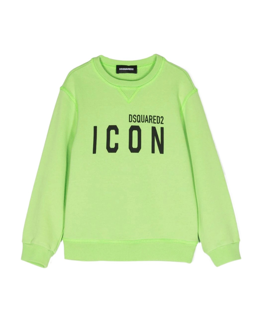 Dsquared2 Long-sleeve Cotton Jumper In Green