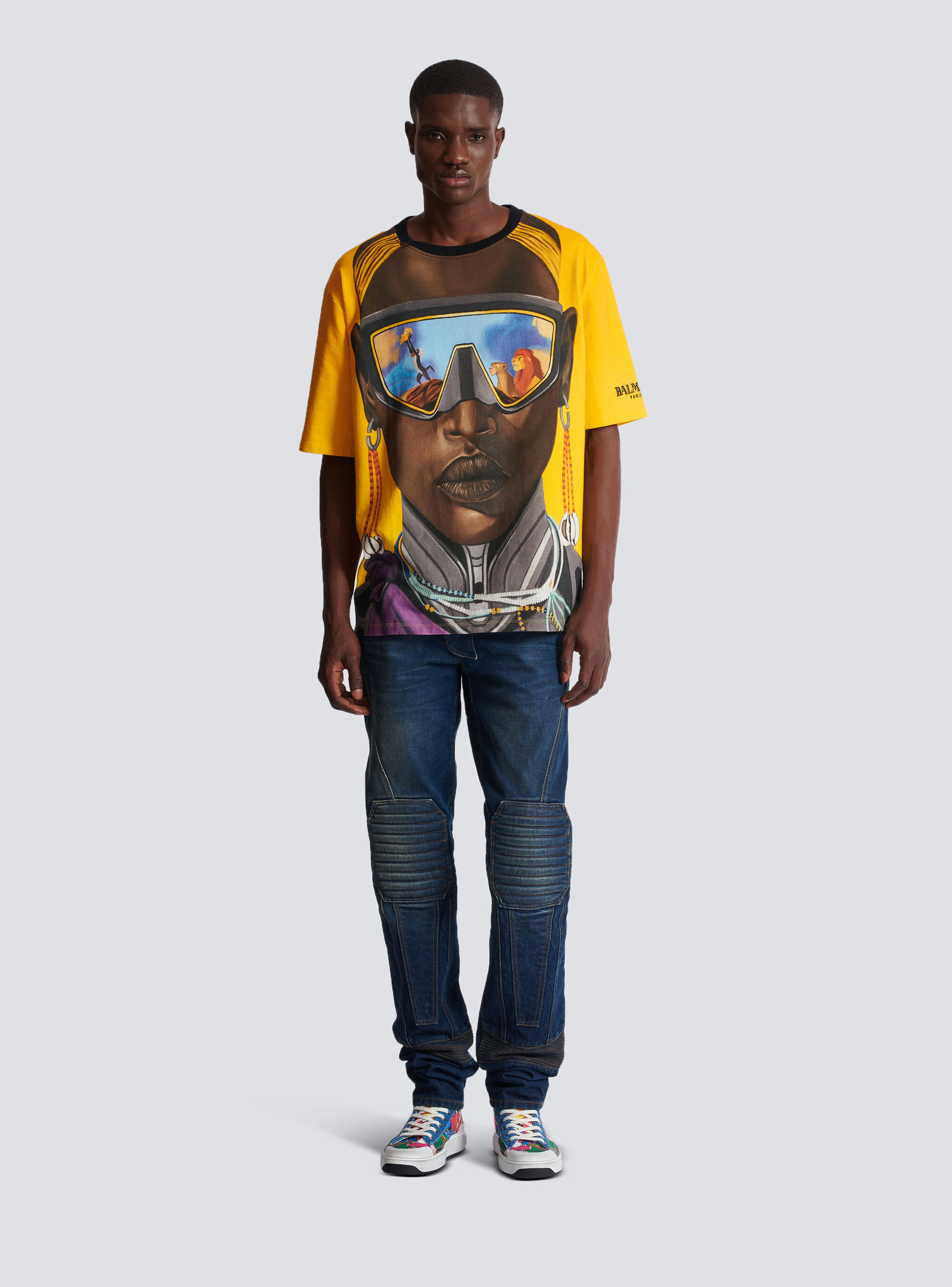Balmain X Disney The Lion King T-shirt In Multicolor