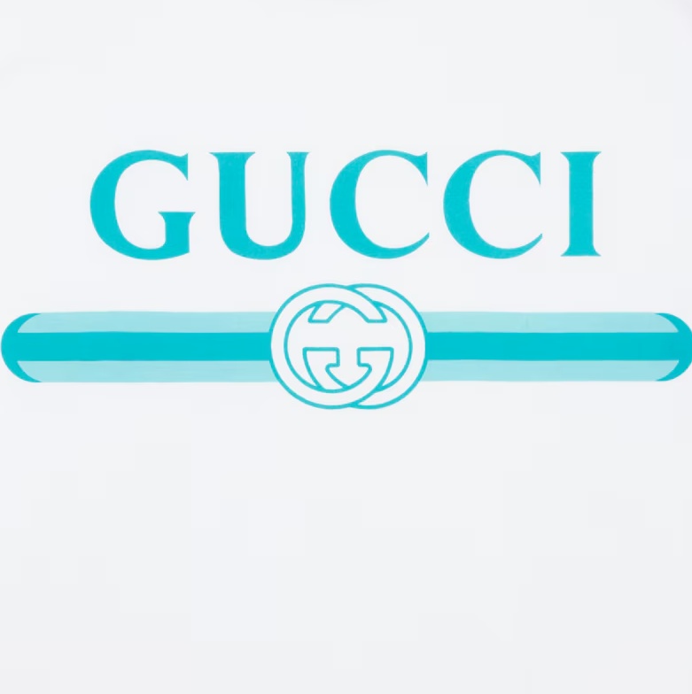 Gucci Womens Brand-print Relaxed-fit Cotton-jersey T-shirt White Mc In White