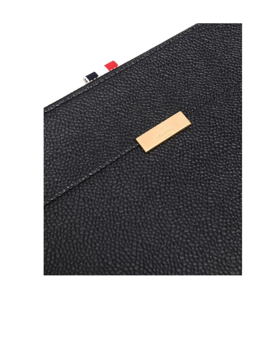 Thom Browne Small Zipped Clutch In Black