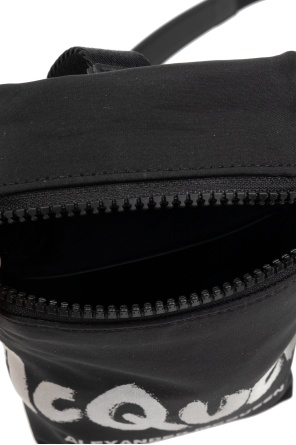 ALEXANDER MCQUEEN ALEXANDER MCQUEEN LOGO PRINTED ZIP-AROUND PHONE HOLDER