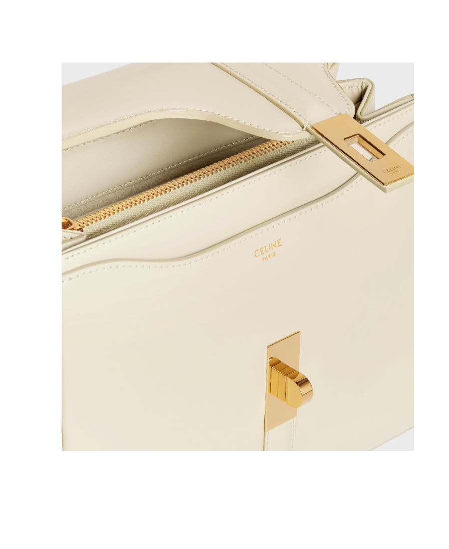 Celine Small Latch Handbag In Nude