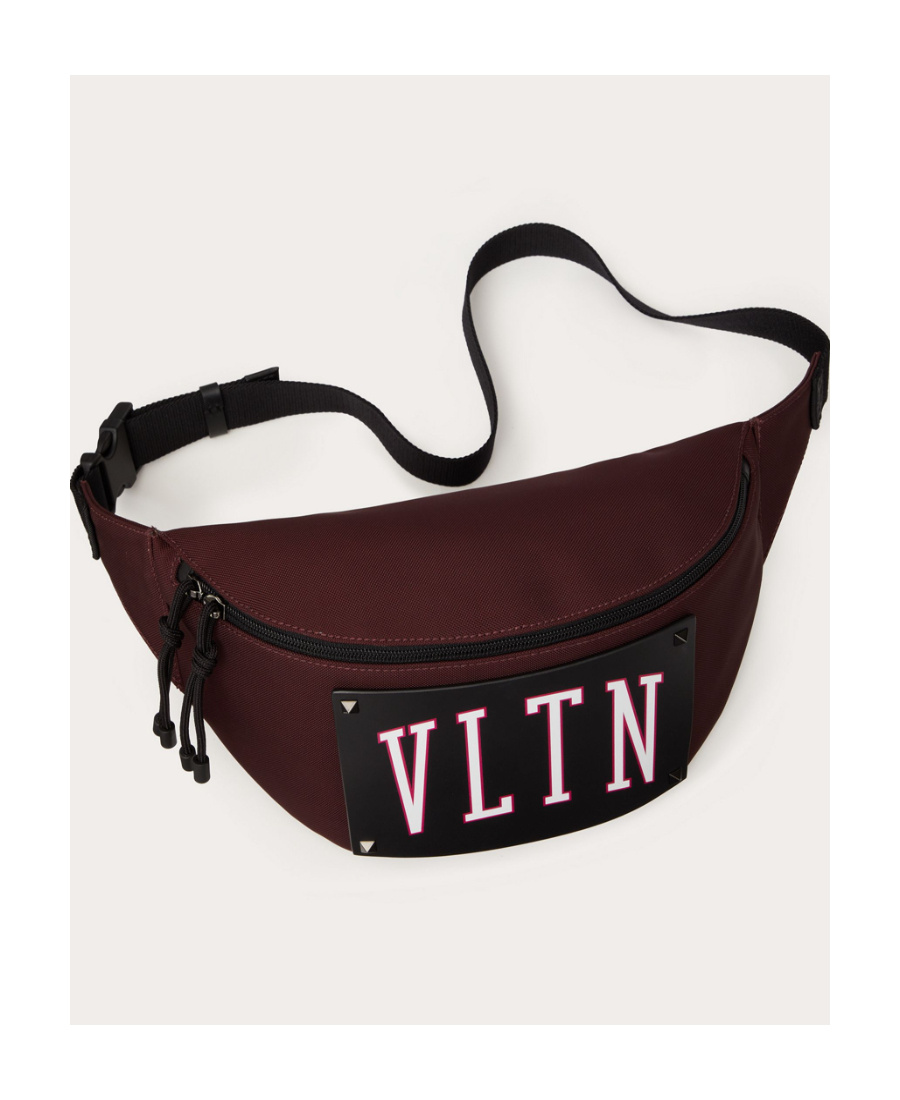 Valentino Vltn Nylon Belt Bag In Black