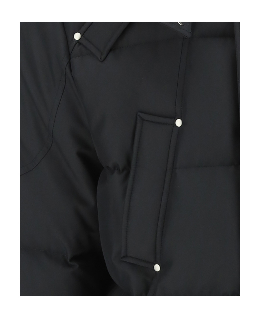 Moose Knuckles Detachable-hood Padded Coat In Black