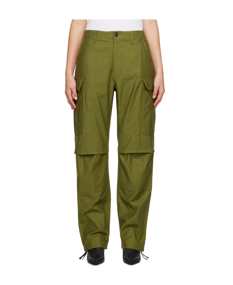 Rag & Bone Valli Overalls Casual Pants In Green