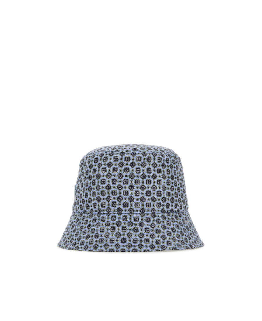 Shop Prada Logo Fisherman's Hat In Gray