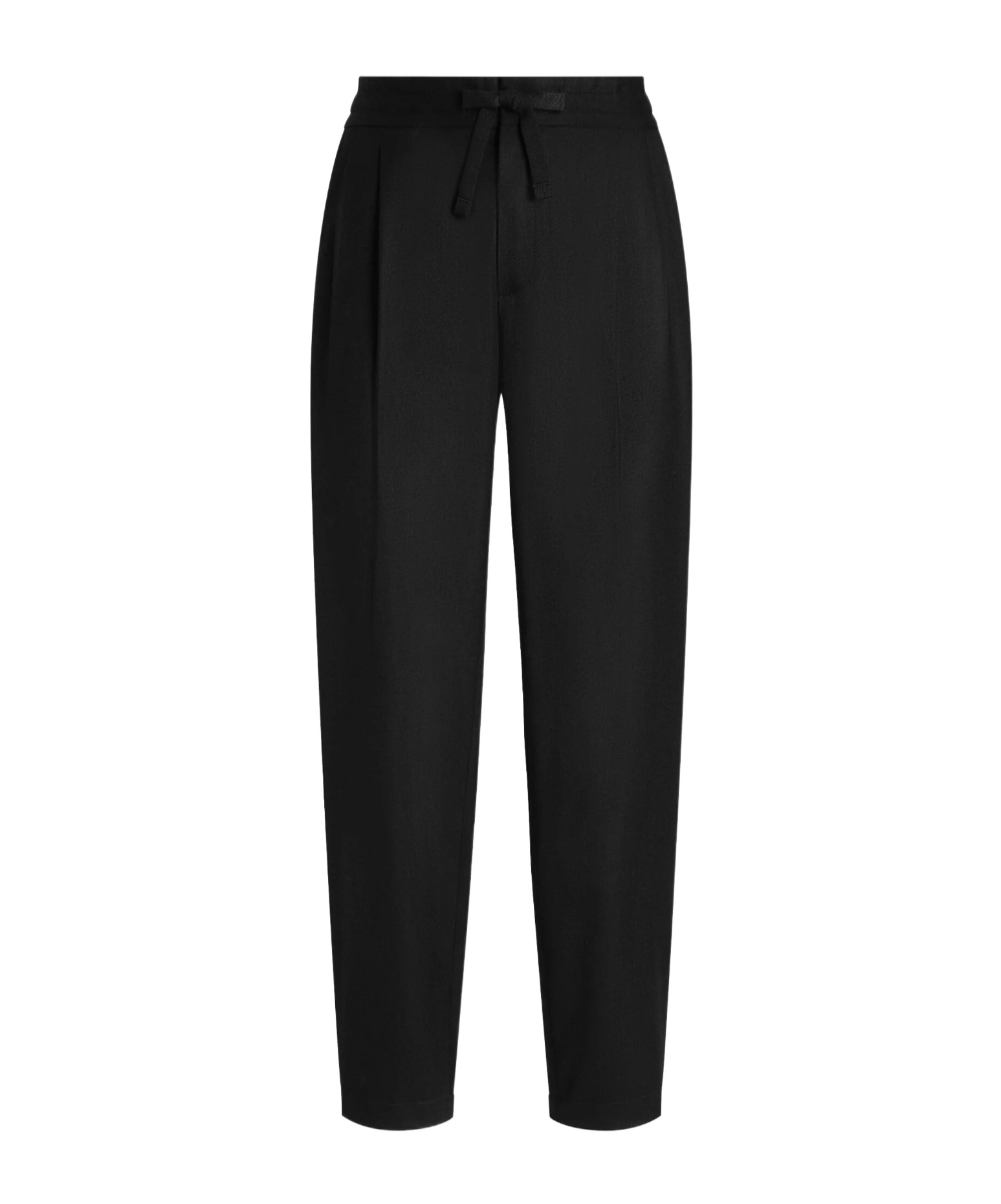 Dolce & Gabbana Pleated Drawstring Trousers In Black