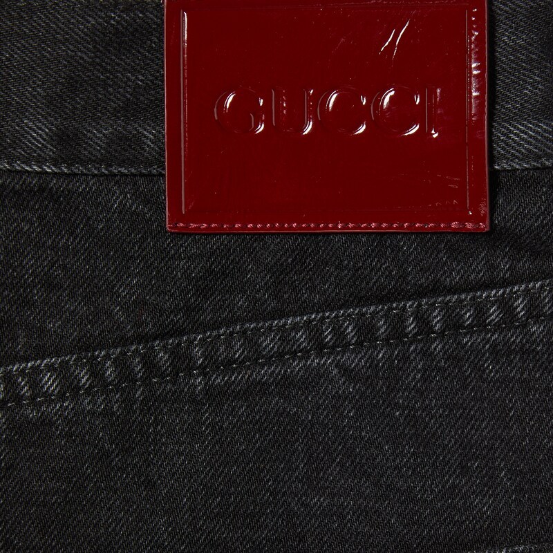 Gucci Belt-loop Jeans In Black