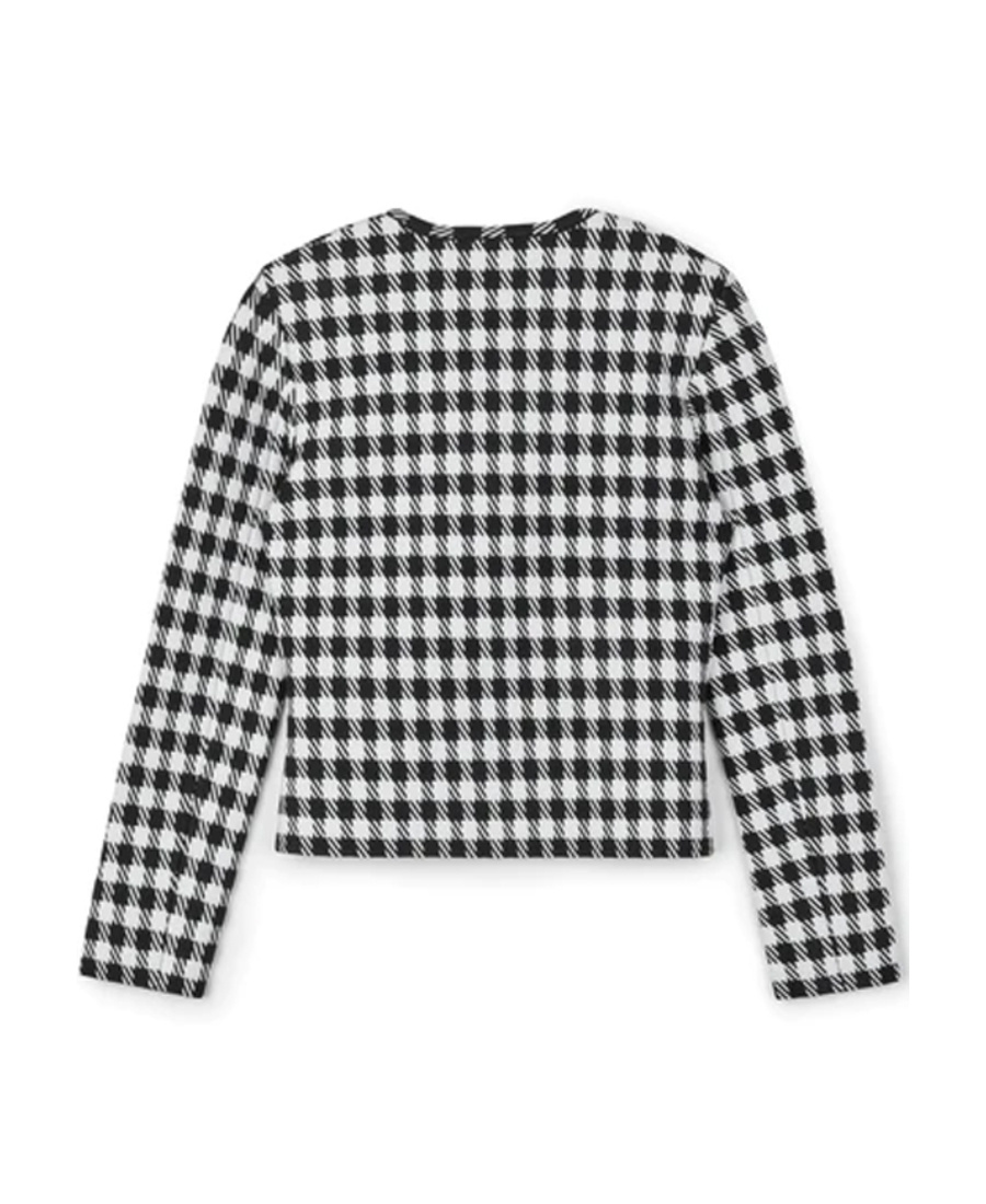 Alaïa Checkered Casual Jacket In Black