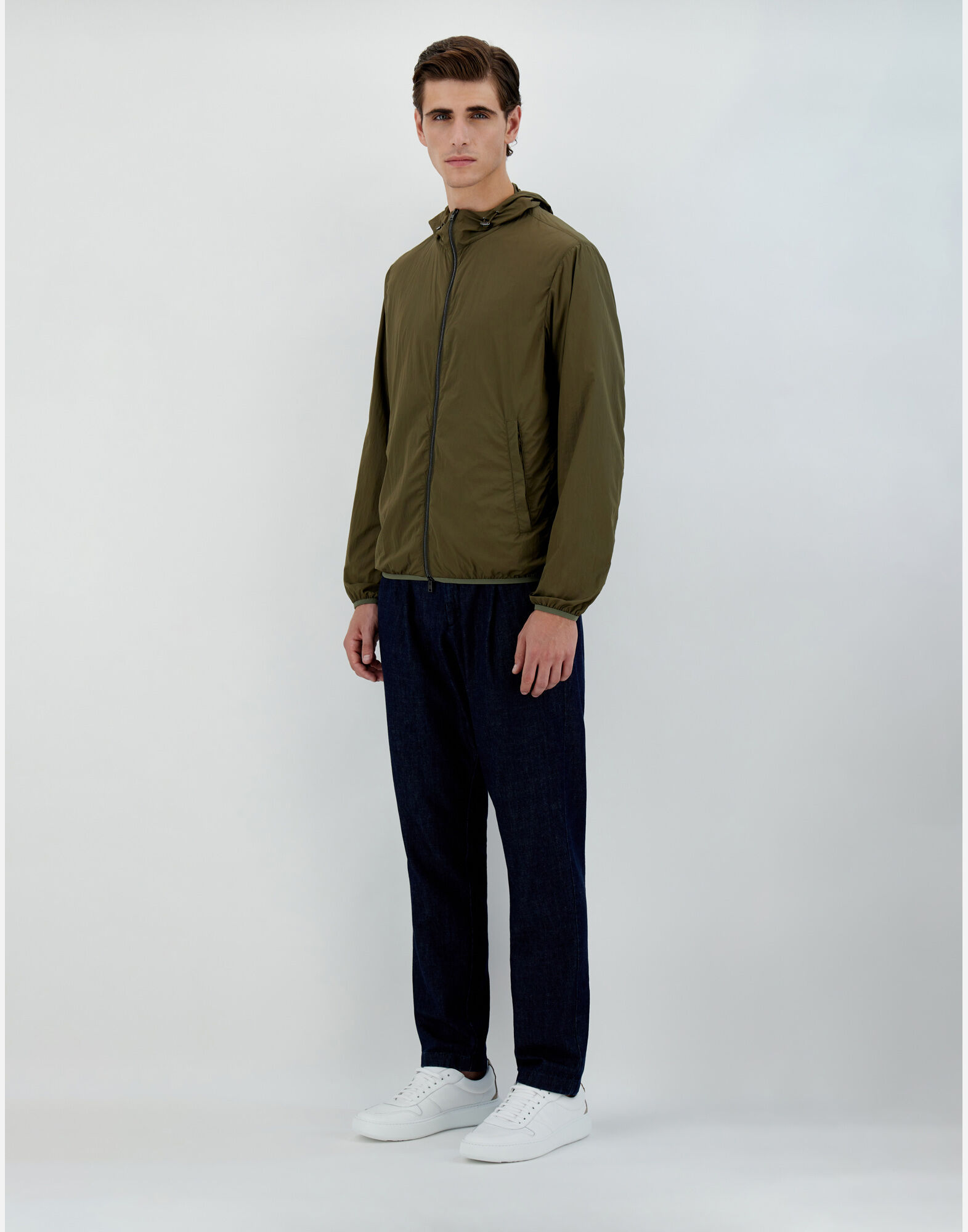 Herno Ultralight Matt Bomber Jacket In Black