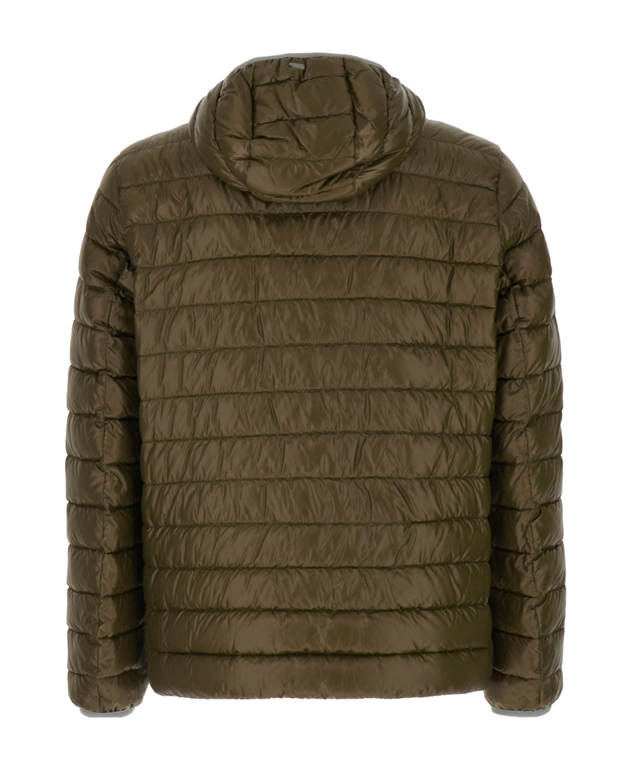 Herno Quilted Nylon Down Jacket Hood In Green