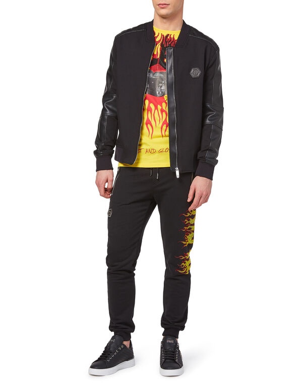 Philipp Plein Plush Sweatpants In Black