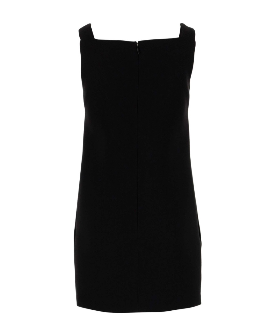 Shop Versace Medusa Shift Minidress In Black