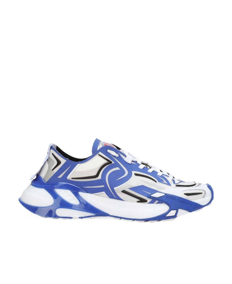 Dolce & Gabbana Fast In Maglina Panelled Sneakers In White