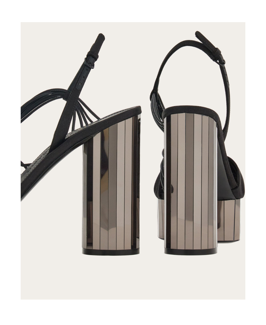 Ferragamo Platform Sandals In Multi