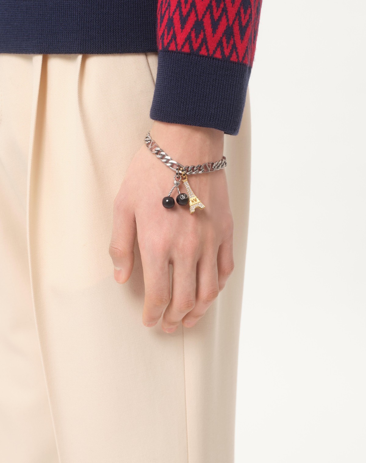 Valentino Logo Bracelet In Multicolor