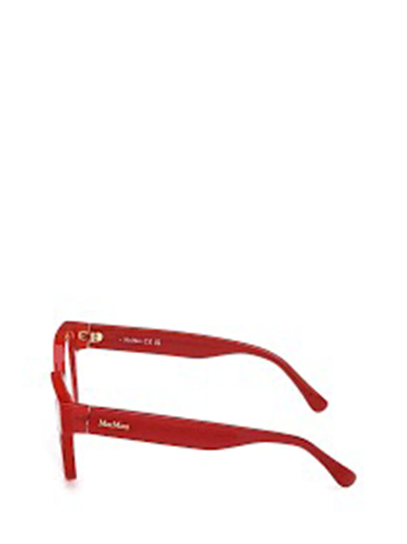 Max Mara Rectangle-frame Glasses In Red