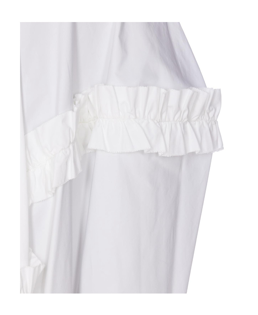 Alexander Mcqueen Ruffle-detail Asymmetric Skirt In White
