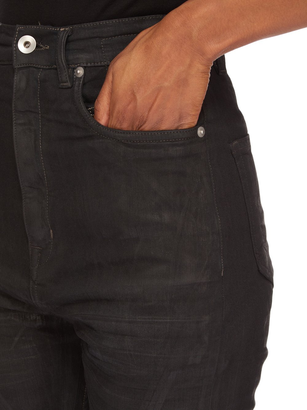 Rick Owens Drkshdw Belt-loop Jeans In Black