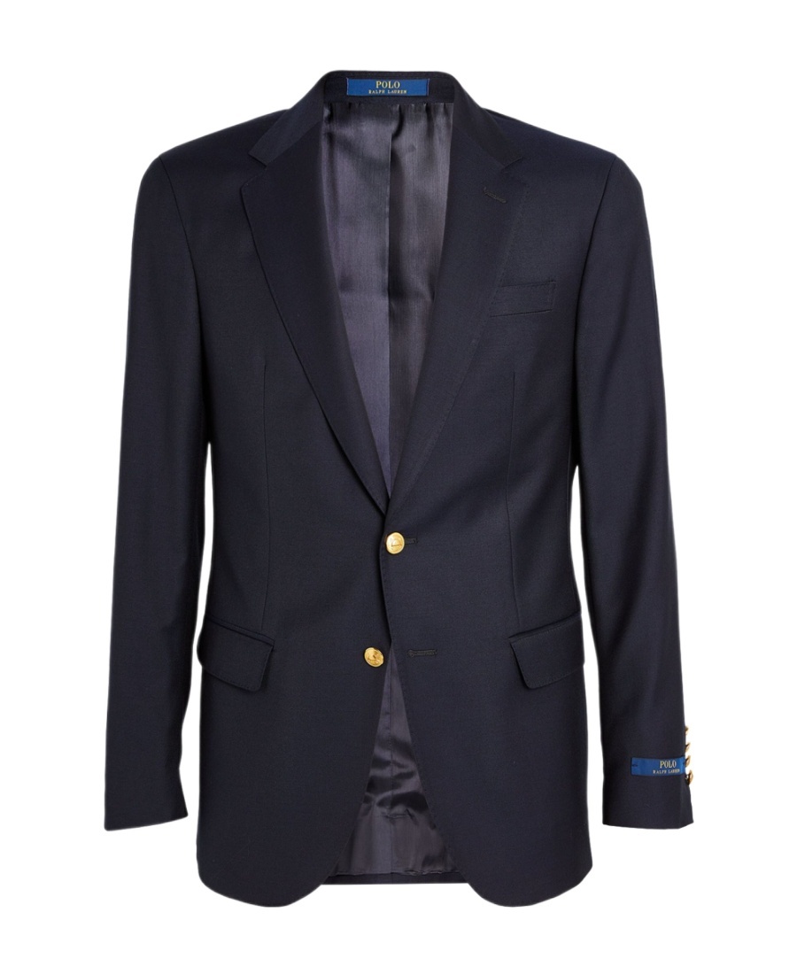 Polo Ralph Lauren Single-breasted Twill Blazer In Black