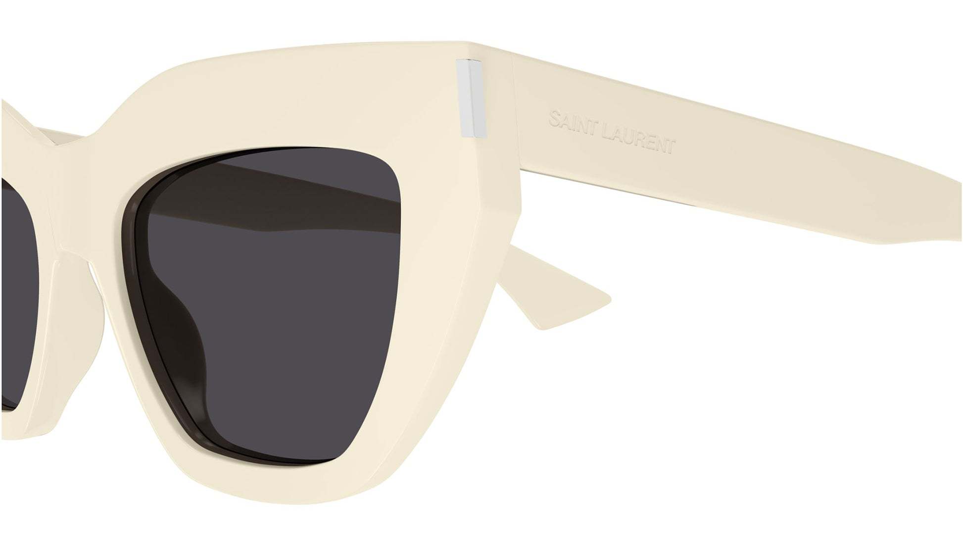 Saint Laurent Sl 759 Linea Corner Angle Sunglasses In Ivory