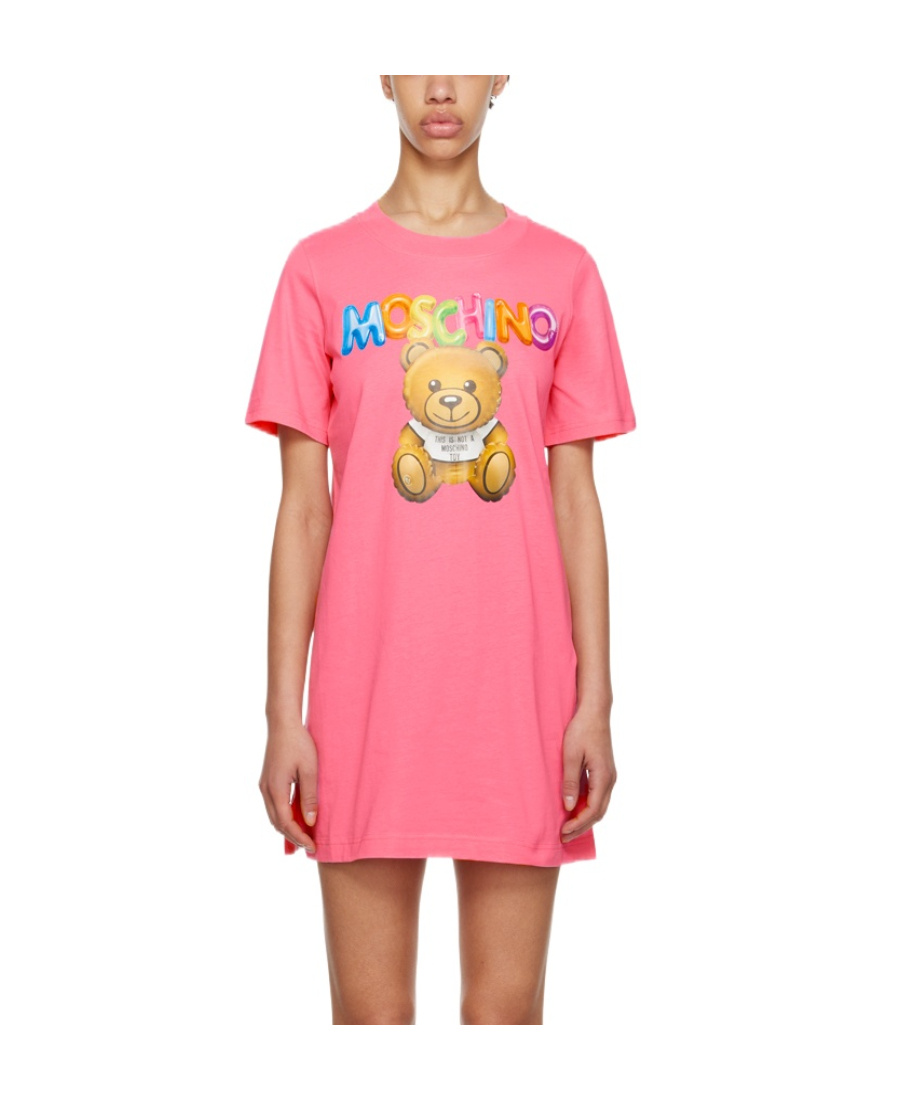 Moschino Jersey Dress In Pink