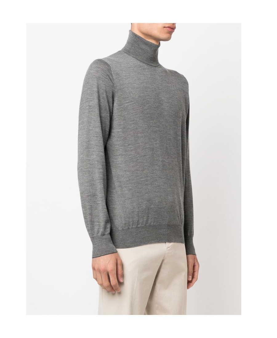 Brunello Cucinelli Turtleneck Sweater Long Sleeves In Gray