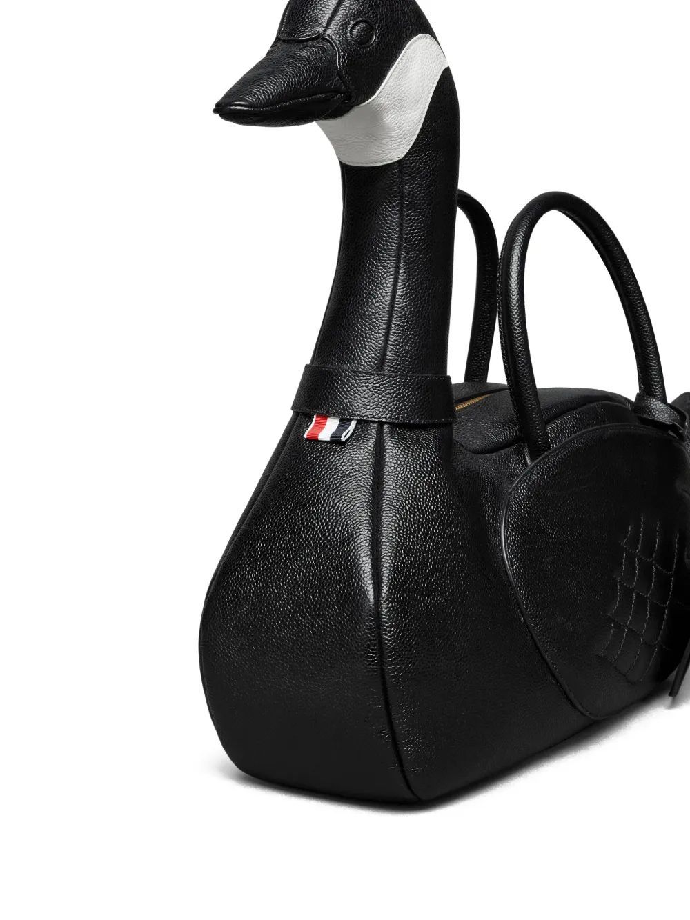Thom Browne Goose-motif Tote Bag In Black