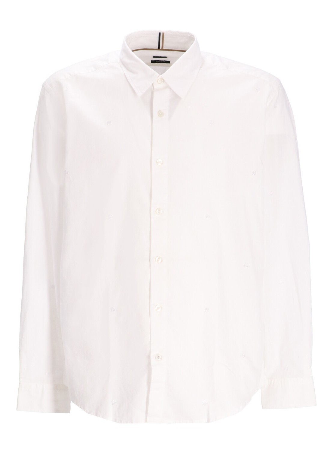 Hugo Boss Poplin Shirt In White