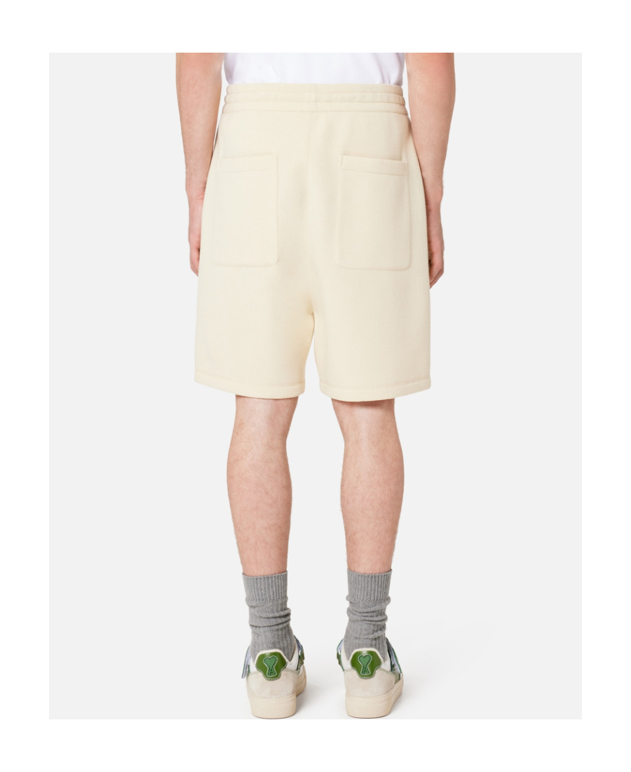Ami Alexandre Mattiussi Pintuck Drawstring Shorts In White