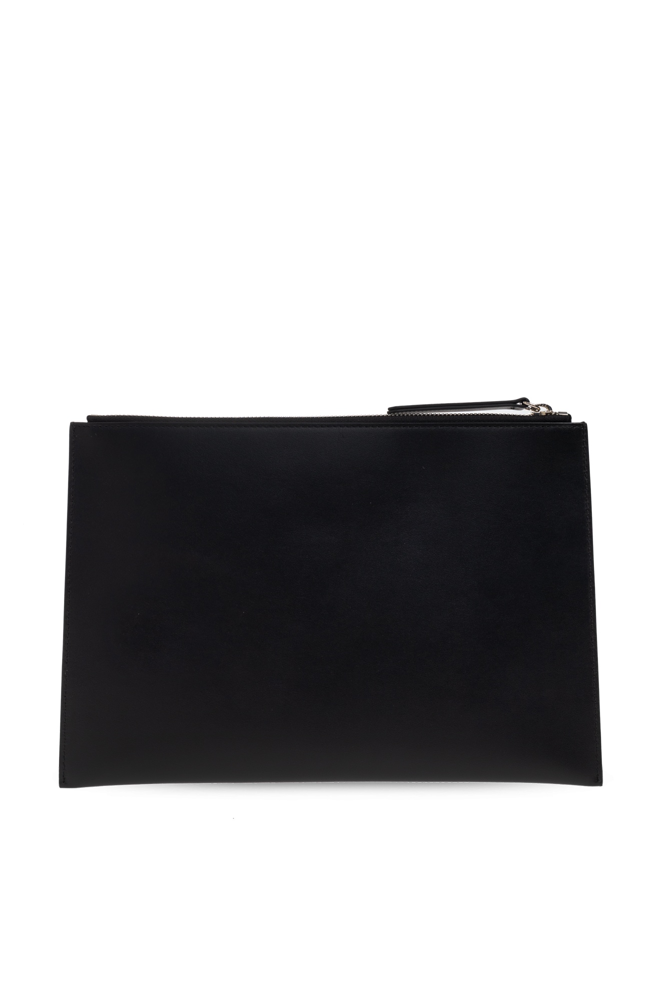 Dsquared2 Logo-plaque Zip Clutch Bag In Black