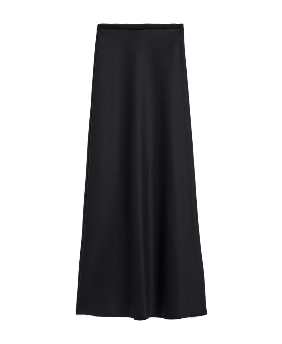Max Mara Ruffled Skirt In Black