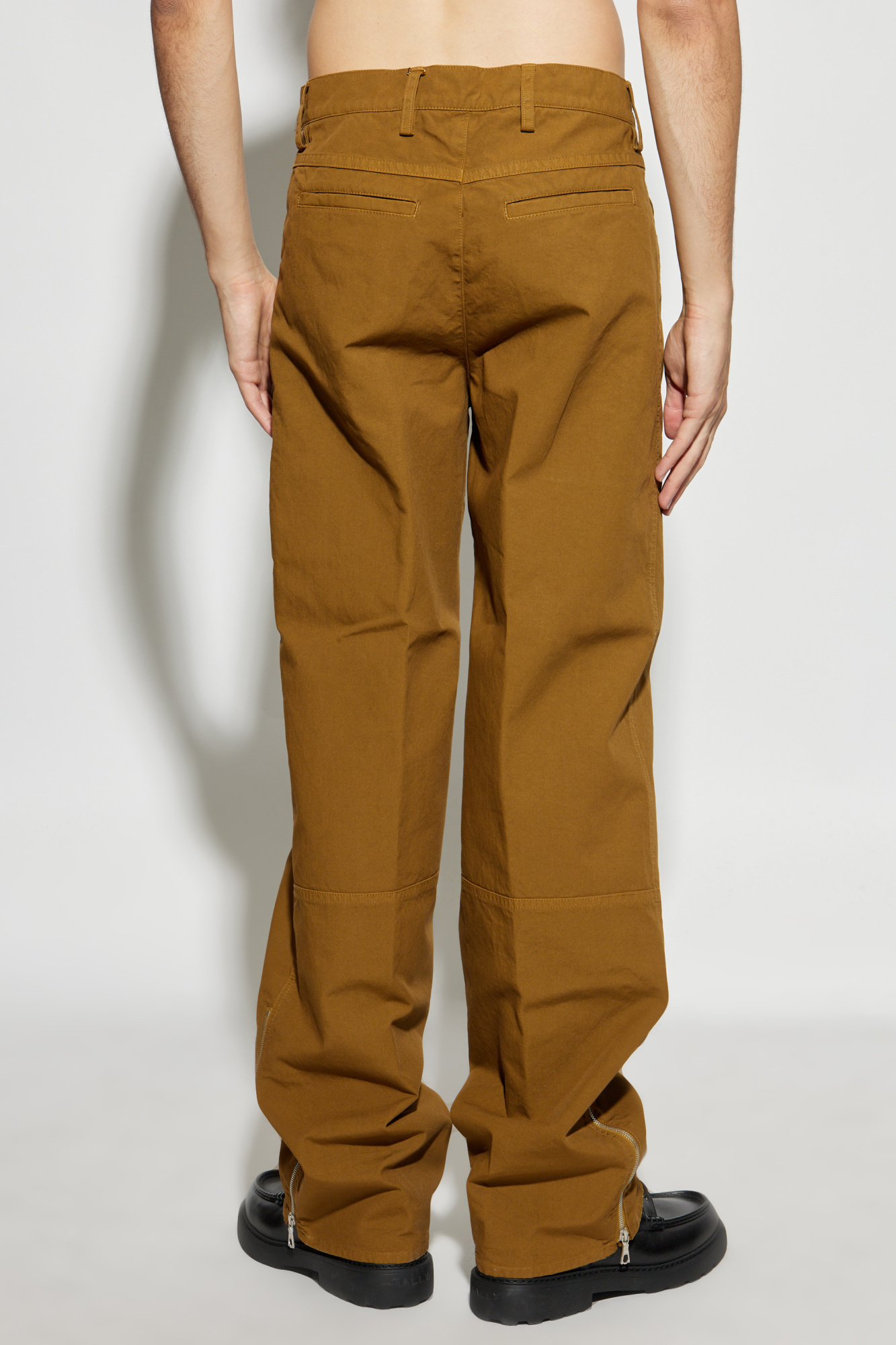 Dries Van Noten Belt Loop Track Pants In Brown