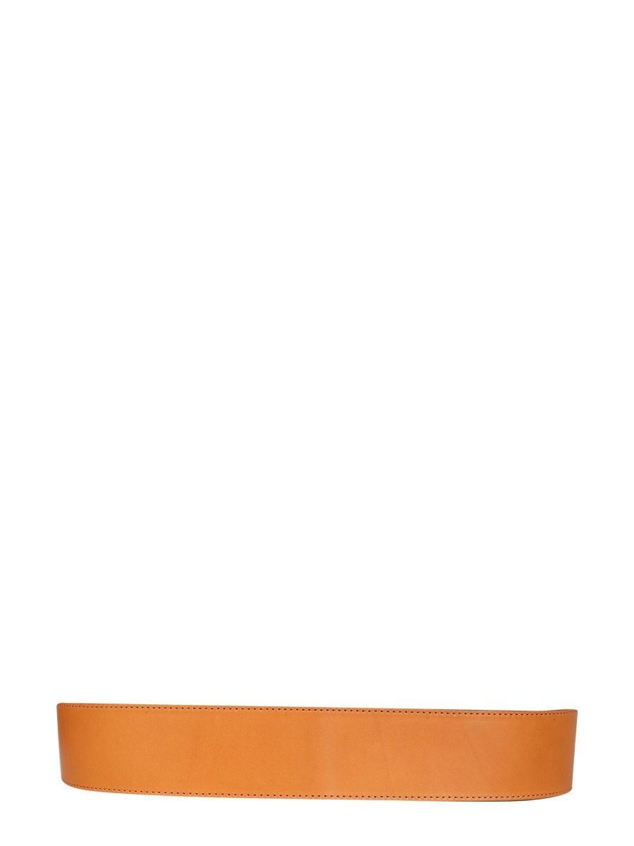 Etro Crescent Buckle Belt In Brown