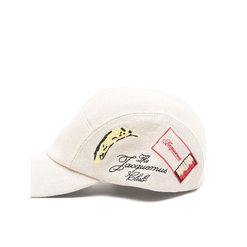 Jacquemus Pattern Hat In White